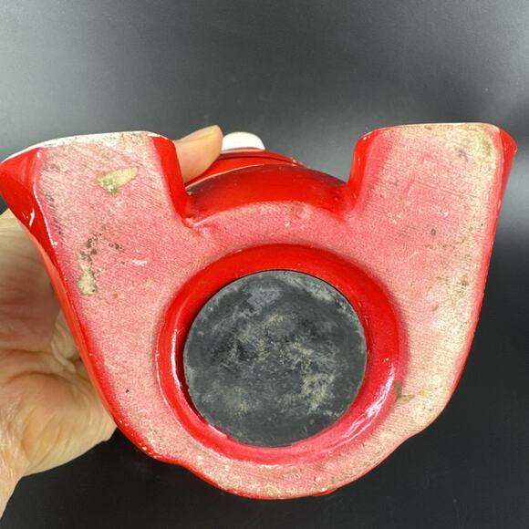 Vintage Li'l Devil Ceramic Coin Piggy Bank w/Stopper MCM Kitschy Style REPAIR - Picture 14 of 16